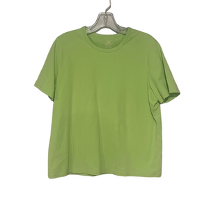 JONES NEW YORK Green Knit Short-sleeved Shirt